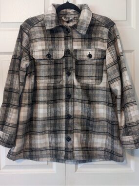 H&M Plaid Shirt Jacket